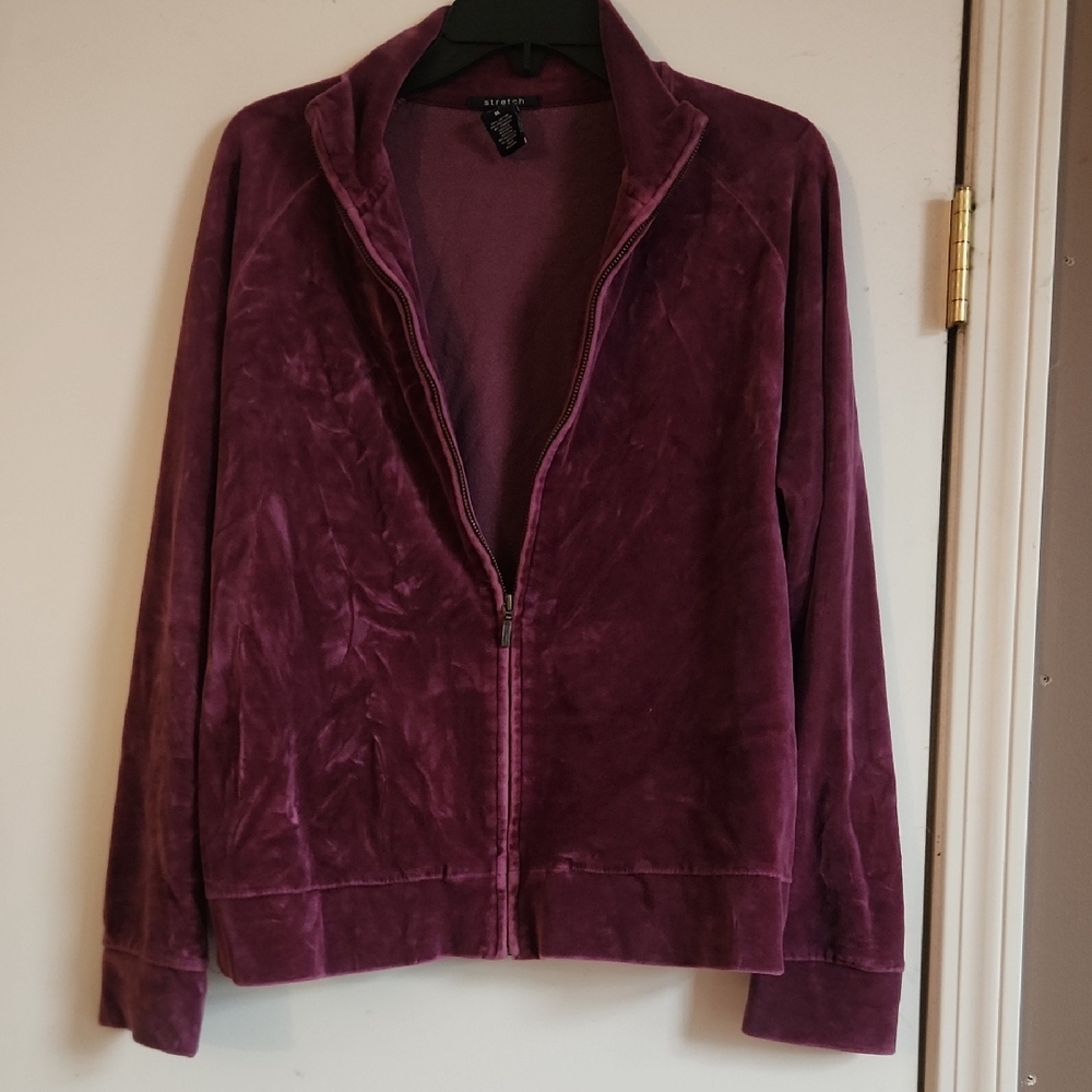 Gap Deep Purple VELOUR Bomber Jacket